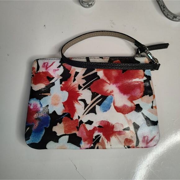 Lodis NWOT Wristlet Coin Pouch in Multicolor Floral Print - Picture 6 of 7